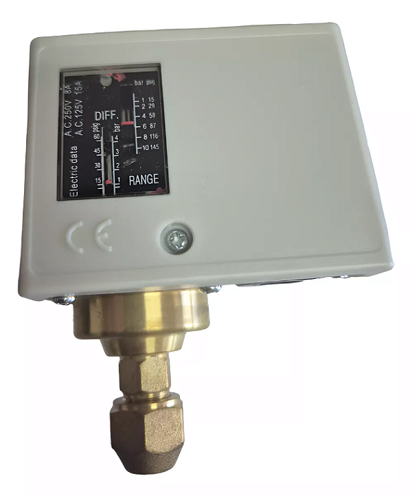 Pressostato Hlp P110E 1 A 10 Bar Água Ar E Gases Inertes Universal