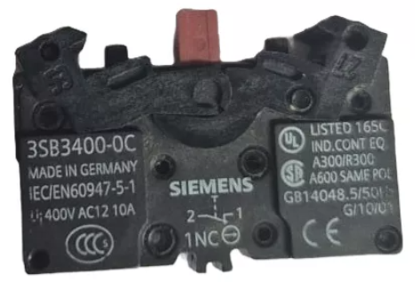 Bloco De Contato Siemens 3sb3400-0c Siemens