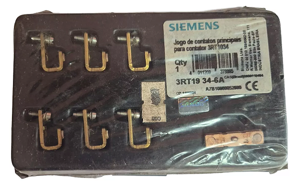 Jogo De Contatos principais P/ Contator 3rt1034, 3rt1934-6a Siemens