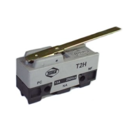 Micro Chave Fim de Curso Alavanca Longa 1NA+1NF 15A 250Vca T2H Turk