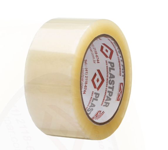 Fita Adesiva larga transparente 45mm X 100m Resistente Super Larga e Aderente