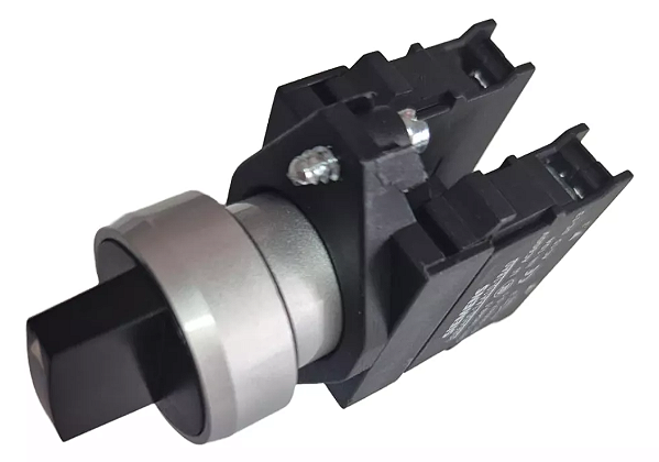 Comutador 3 posições 22mm completo com 2 NA 3SB6130-2AL10-1NA0 Siemens