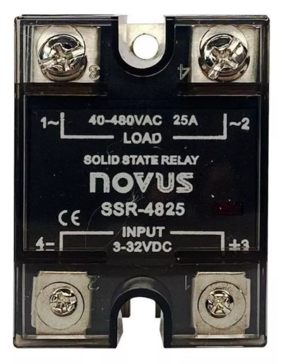 RELE DE ESTADO SOLIDO SSR-4825  25A / 480VAC 8824011025 NOVUS