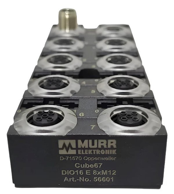 MÓDULO I/O MURR ELEKTRONIK CUBE67 56601 - DIO16 E 8XM12 IND