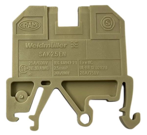 BORNE DE PASSAGEM WEIDMULLER SAK 2.5 EN 2,5MM²