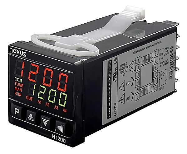 CONTROLADOR DE PROCESSOS N1200 PID COM RAMPAS E PATAMARES USB NOVUS 8120200120