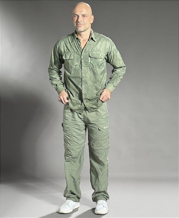 Calça Bermuda Explorer Masculina com Repelente e Proteção UV 50+