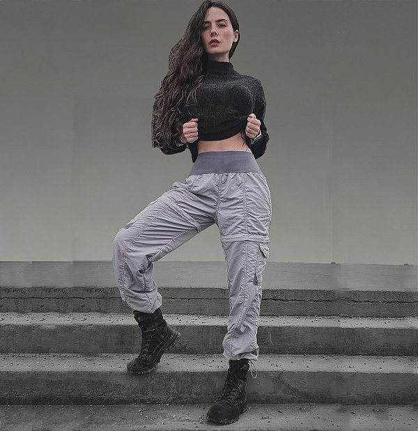 Calça Shorts Confort Feminina P roteção Solar Upf 50+