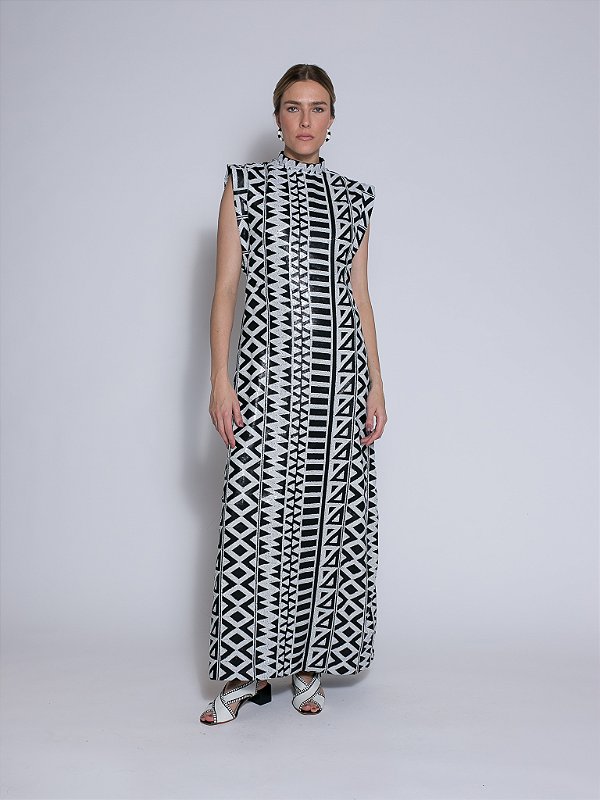 Vestido Mosaico Paetê