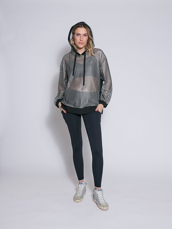 Blusa Tela Biker | Silver