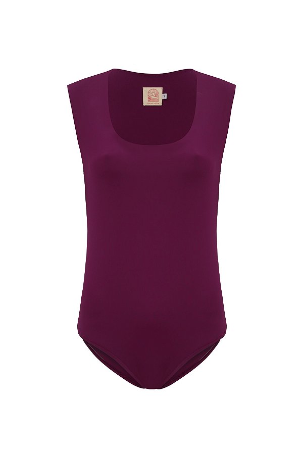 Body Decote Quadrado | Vinho