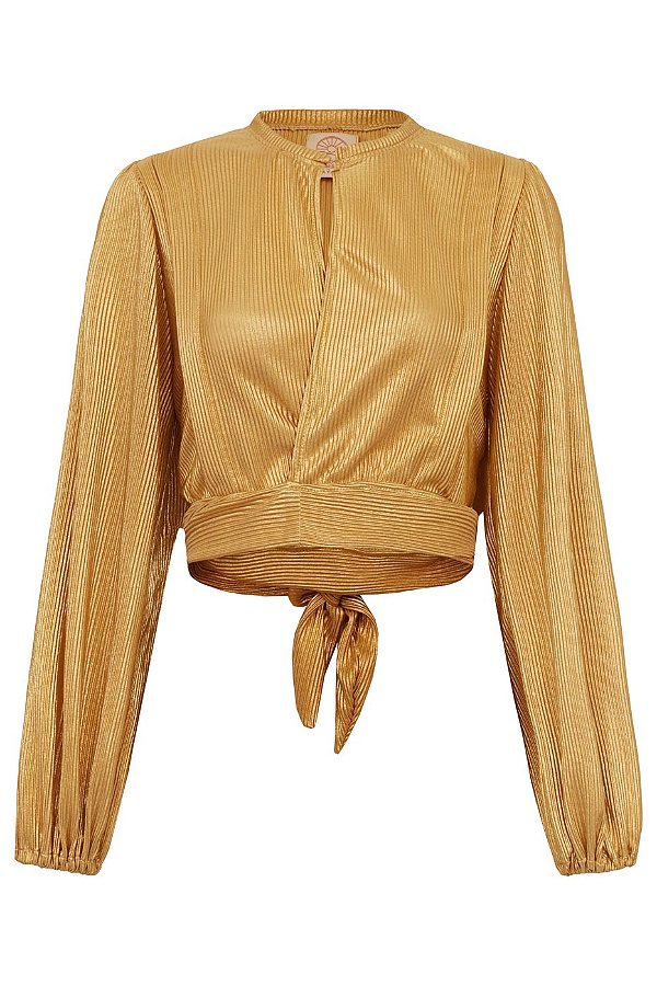 Blusa Plissada | Gold