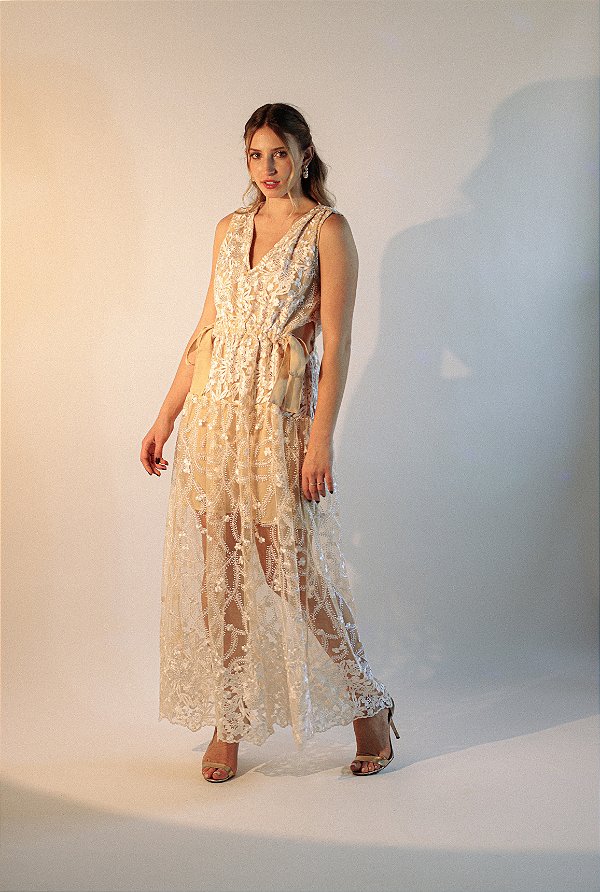 Vestido Lace | Nude