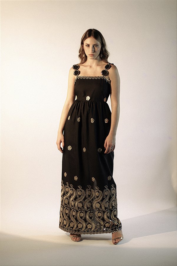 Vestido Bleu | Dourado