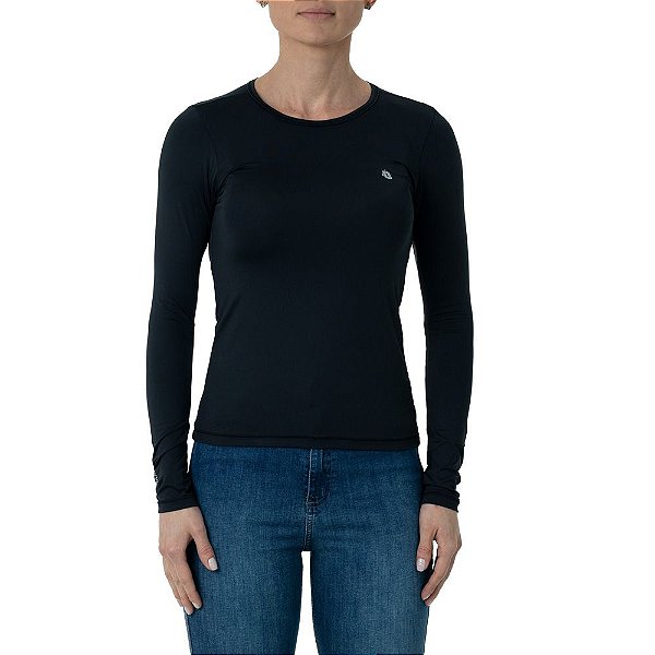 Blusa Segunda Pele Shade FEMININA PRETA Invictus