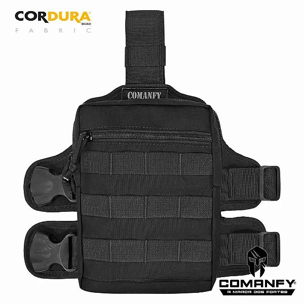 Bornal de Perna TR01 Cordura 1000D PRETO Comanfy