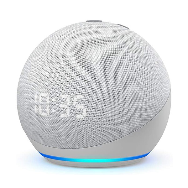 Echo Dot (4ª geração) com Relógio e Alexa