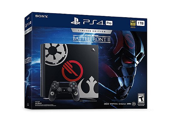 PlayStation 4 Pro 1TB Limited Edition Console Star Wars Battlefront II Bundle (Semi-novo)