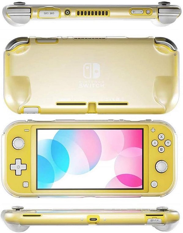 Case Protetora Transparente Silicone Nintendo Switch Lite semi nova