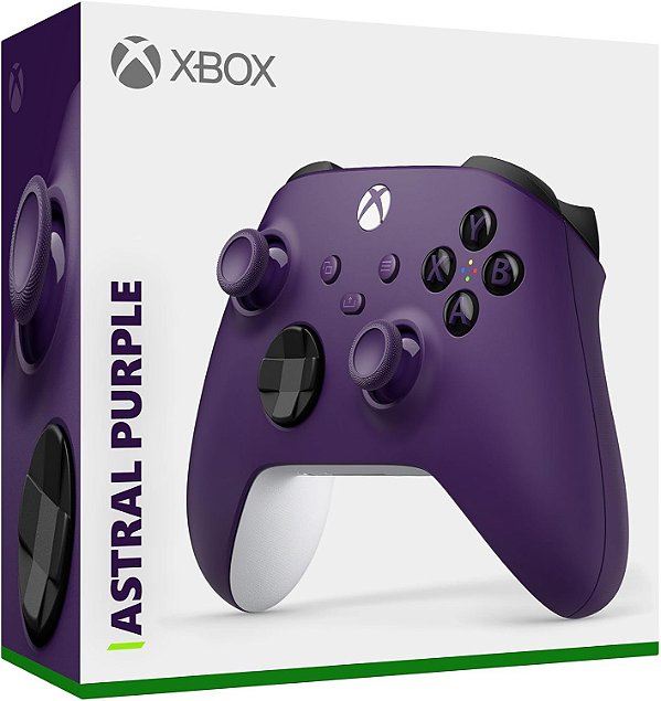 Controle xbox astral purple semi novo