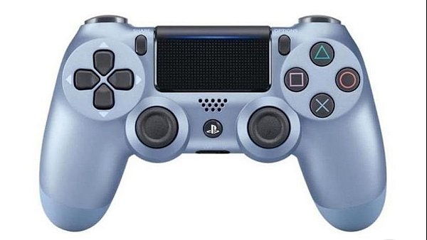 Dualshock 4 azul metálico semi-novo