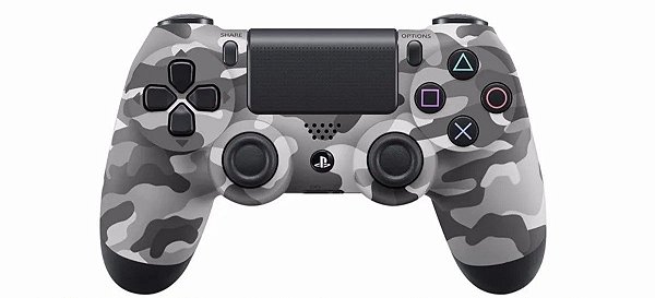dualshock 4 cinza camuflado semi novo