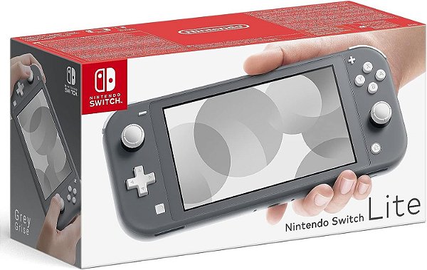 Nintendo Switch Lite Gray semi novo desbloqueado