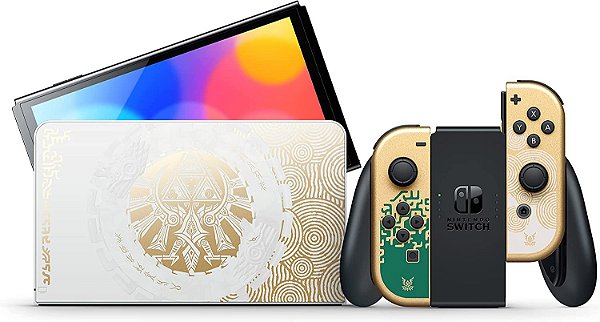 Nintendo Switch oled Zelda desbloqueado semi novo