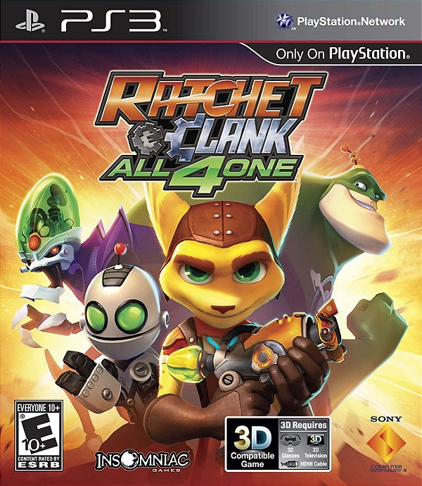 ratchet e clank: all 4 one ps3 semi novo