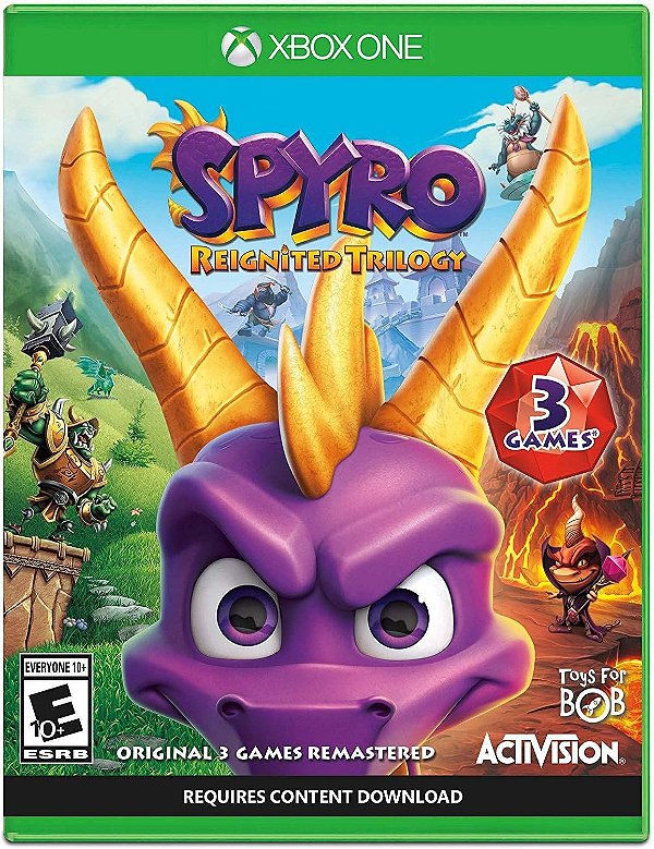 Spyro Reignited Trilogy xbox one semi novo