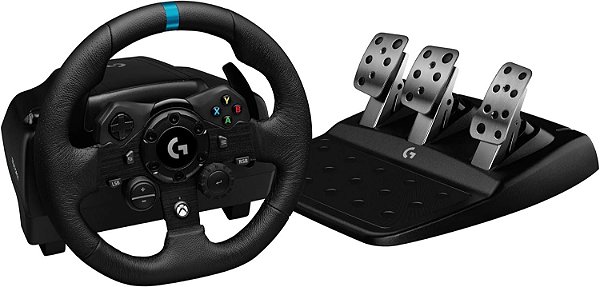 Volante Logitech G923 Xbox Series X|S, Xbox One e PC com Force Feedback TRUEFORCE, Pedais Responsivos, Launch Control e