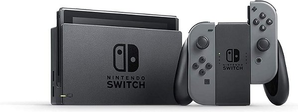 Nintendo switch v1 cinza desbloqueado semi novo