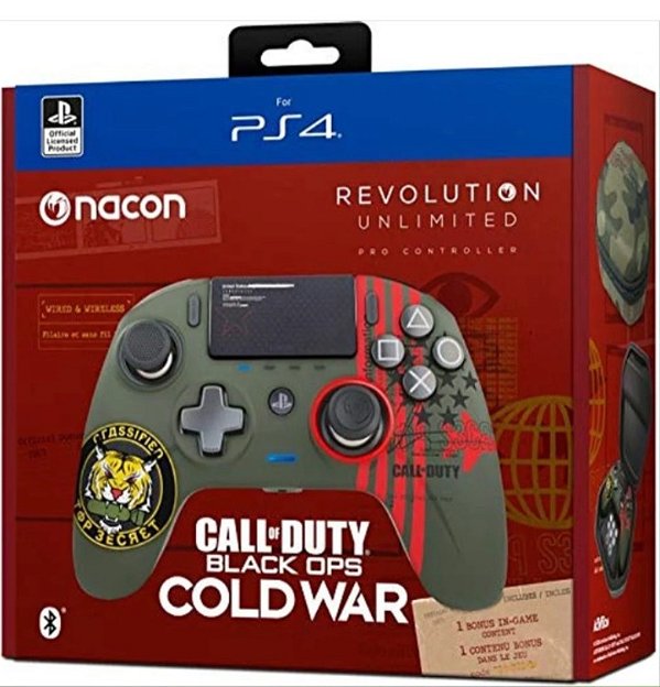Controle Nacon Revolution Unlimited Edição Call of Duty Black Ops Cold war semi novo