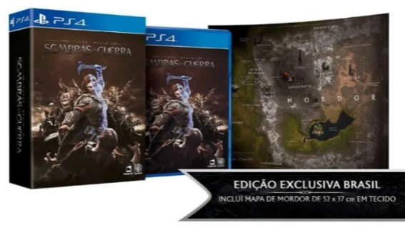 Terra média Sombras da Guerra (mapa) semi novo