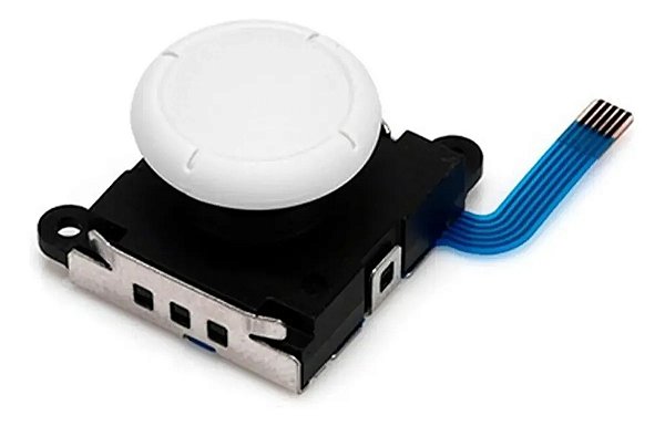 Substituição analógico branco joy con nintendo switch