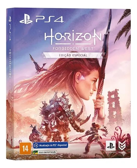 Horizon forbidden west edição especial steelbook semi novo ps4