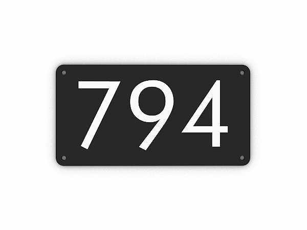 Placa Numeração teste