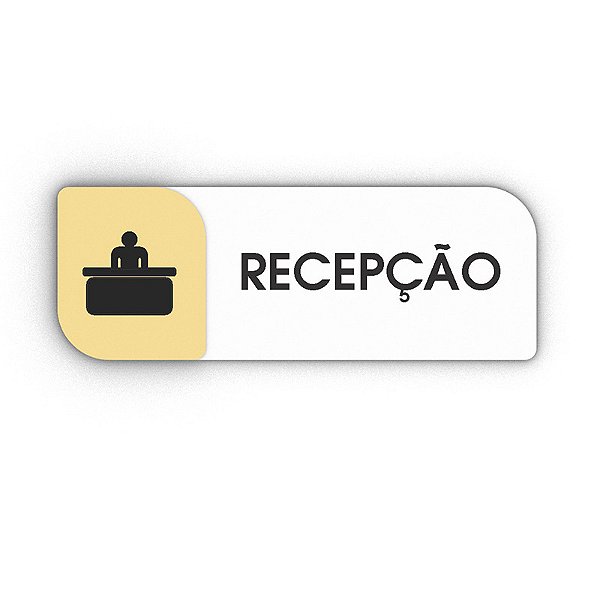 Placa Porta Sinalização Recepção Acrílico