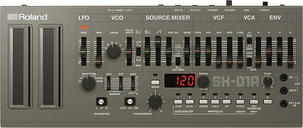 Roland Boutique SH-01A sh01a sh 01a Módulo de Som Sintetizador com Sequenciador