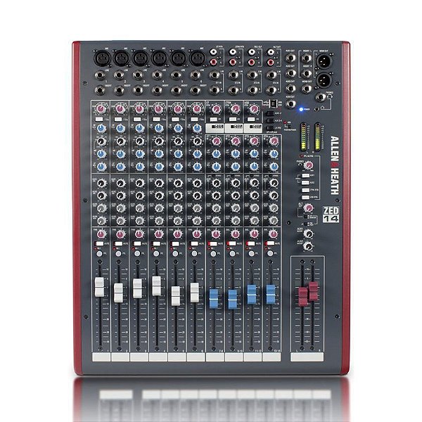 ALLEN & HEATH - Mesa de Som Analógica ZED-14 USB de 14 Canais - Seminovo