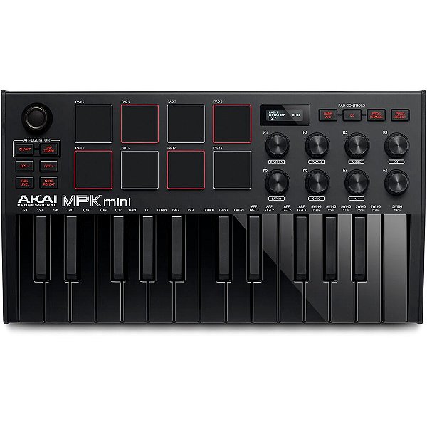 Teclado Akai Professional MPK Mini MK3 Controlador MIDI de 25 teclas