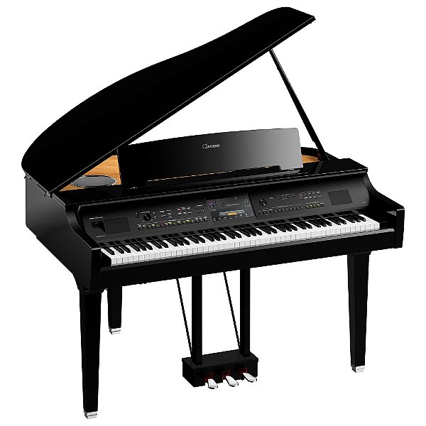 Piano de Cauda Digital Yamaha Clavinova CVP-809GP Preto Polido 88 Teclas com Banco