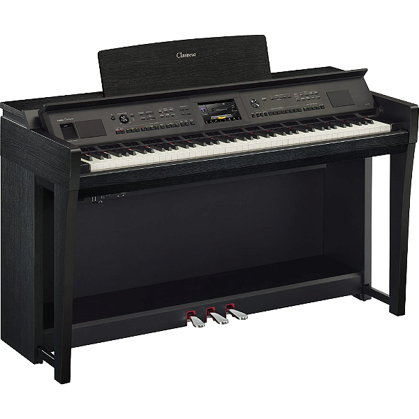 Piano Digital Yamaha Clavinova CVP-805B Preto Fosco 88 Teclas com Banco