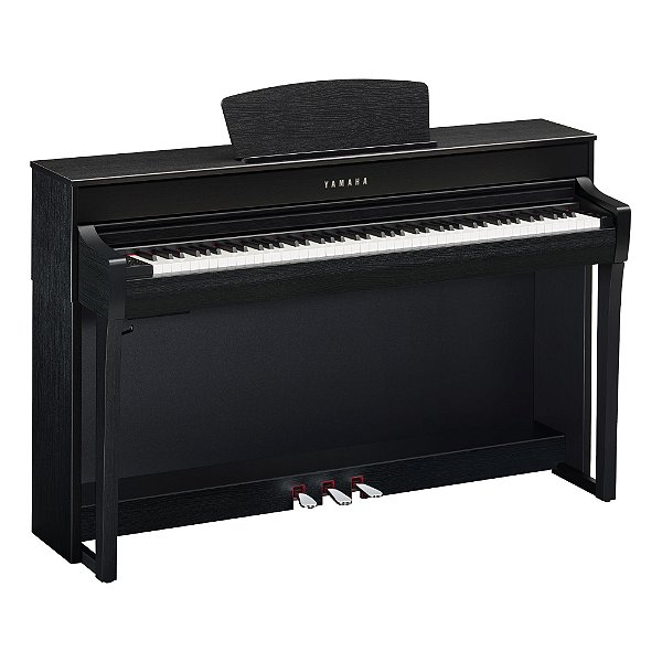 Piano Digital Yamaha Clavinova CLP-735B Preto Fosco 88 Teclas com Banco