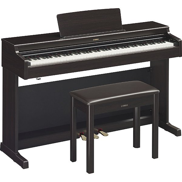 Piano Digital Yamaha YDP-165R Arius Rosewood 88 Teclas com Banco