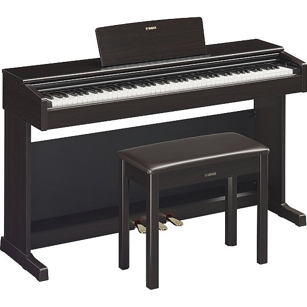 Piano Digital Yamaha YDP-145R Arius Rosewood 88 Teclas com Banco