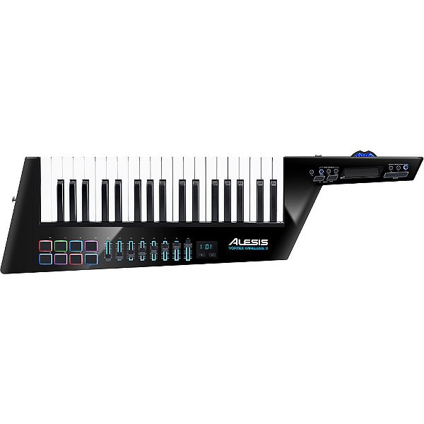 Teclado Controlador Alesis Vortex Wireless 2 Controlador Keytar USB/MIDI com 37 Teclas