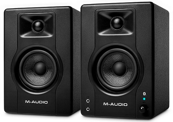 Par de Monitores Multimídia Bluetooth M-Audio BX3 BT de 3,5 polegadas - Profissional - Estúdio