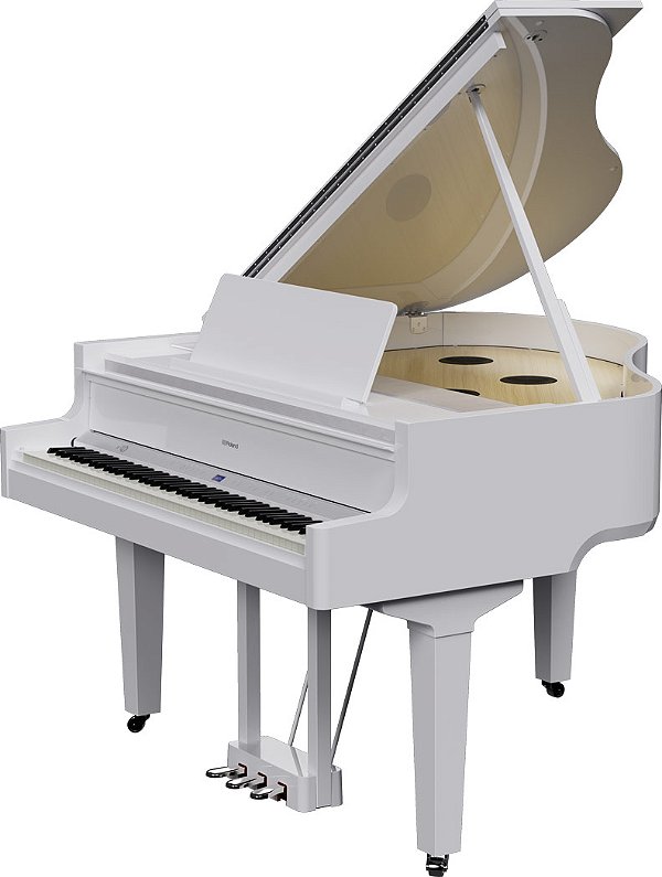 Piano De Cauda Digital Roland GP-9 PW Polished White