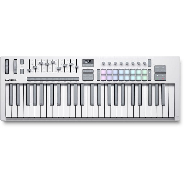 Novation Launchkey 49 Teclas Mk4 Teclado Controlador Midi USB Branco